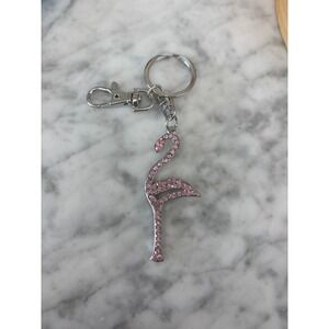 Keychain Bag Charm Pink Flamingo